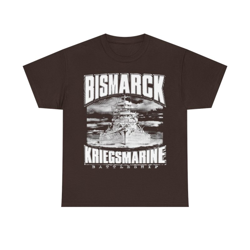 German Battleship Bismarck T-Shirt | WWII Kriegsmarine Naval History Tee
