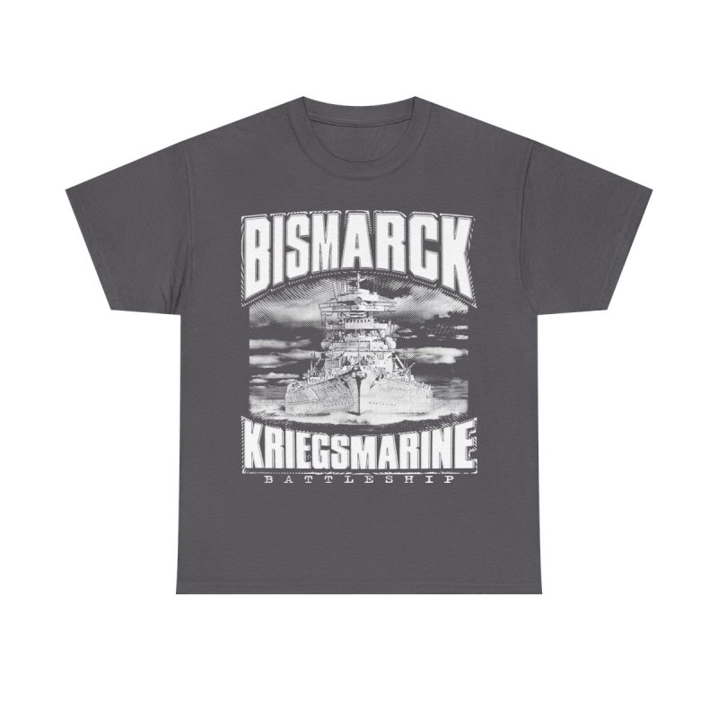 German Battleship Bismarck T-Shirt | WWII Kriegsmarine Naval History Tee