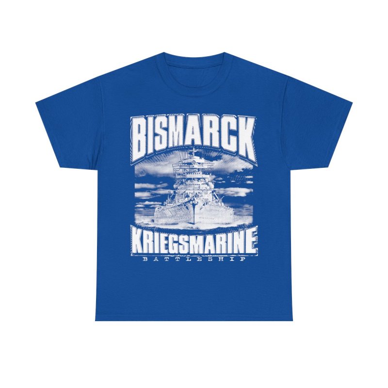 German Battleship Bismarck T-Shirt | WWII Kriegsmarine Naval History Tee