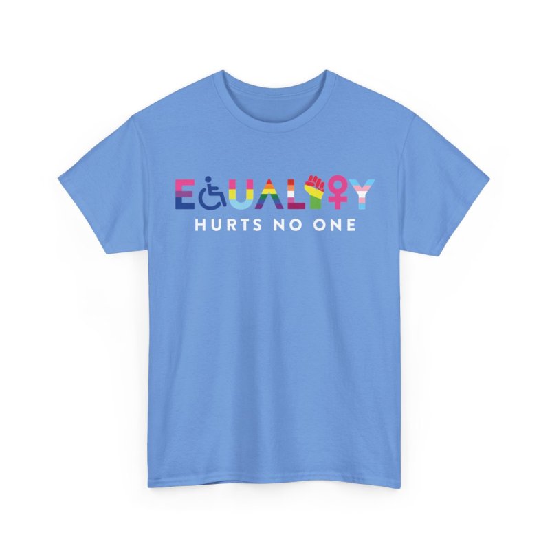 Equality Hurts No One Human Rights LGBTQ Pride Proud Ally | Intersectional Diversity Inclusivity Graphic T-Shirt