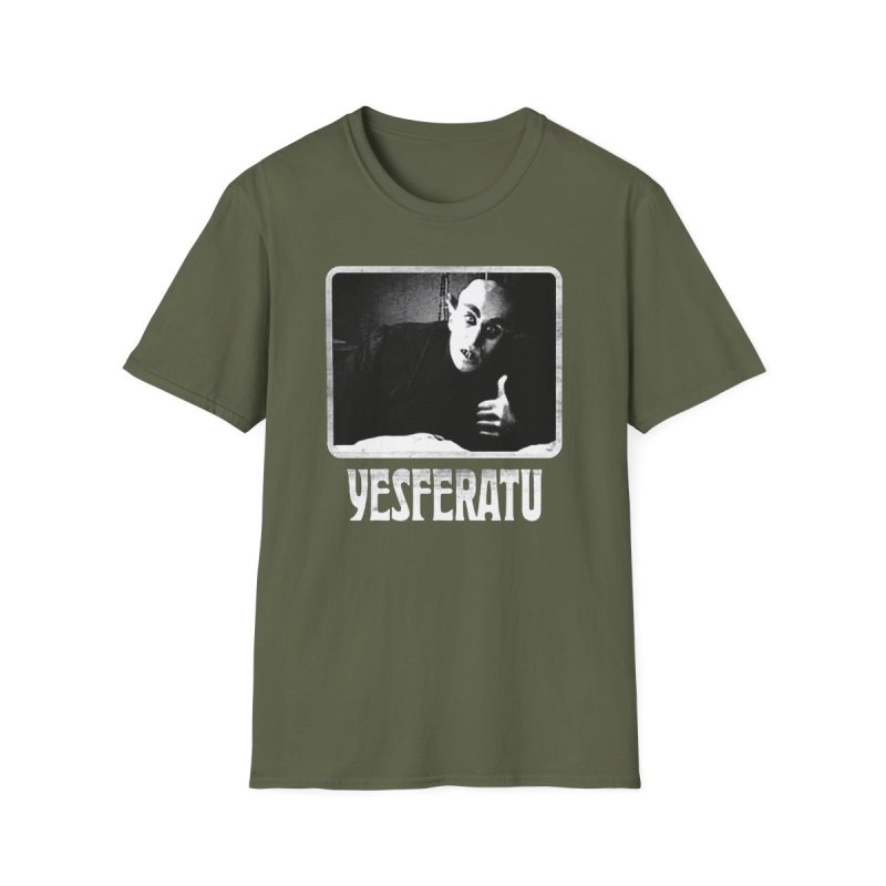 Yesferatu Nosferatu Goth Horror Tee for Positive Rebels