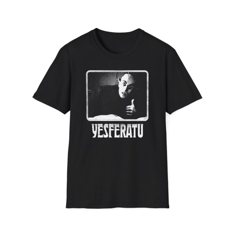 Yesferatu Nosferatu Goth Horror Tee for Positive Rebels