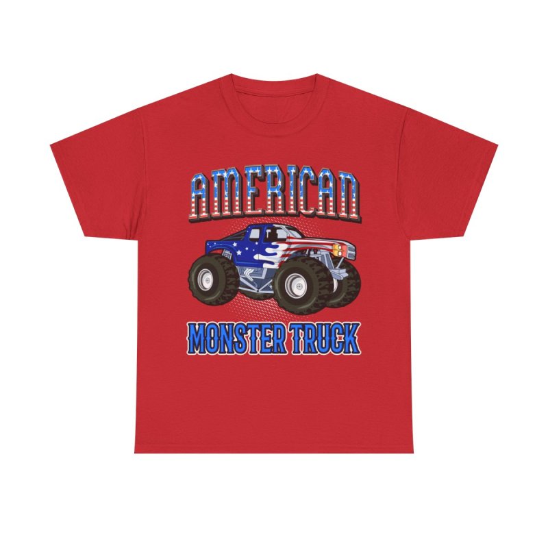 American Monster Truck T-Shirt | Big Foot 4x4 Off-Road Racing Unisex Tee