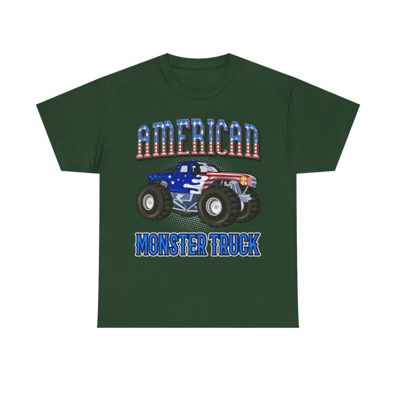 American Monster Truck T-Shirt | Big Foot 4x4 Off-Road Racing Unisex Tee