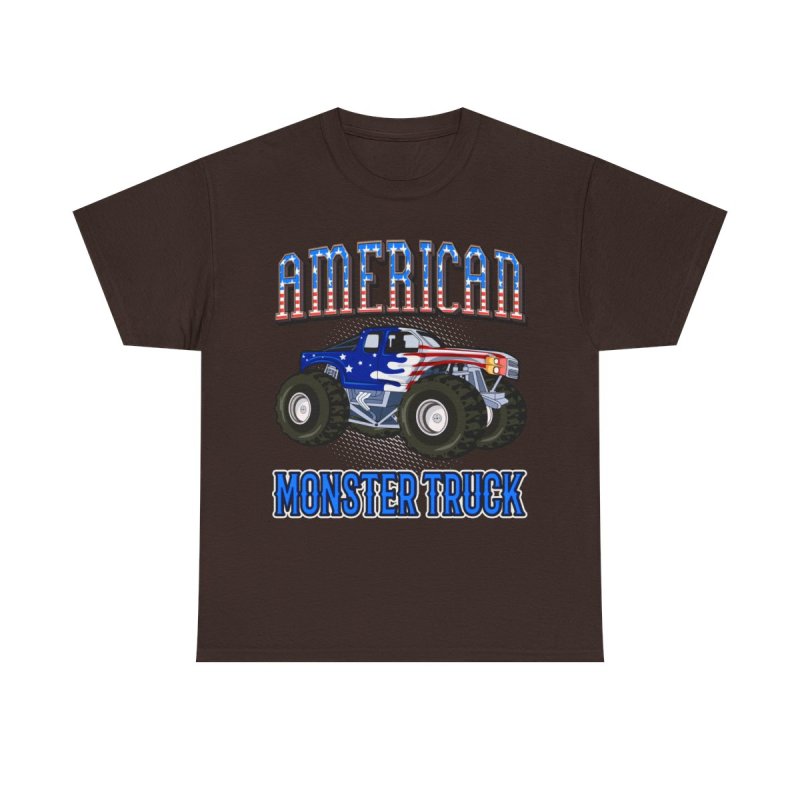 American Monster Truck T-Shirt | Big Foot 4x4 Off-Road Racing Unisex Tee