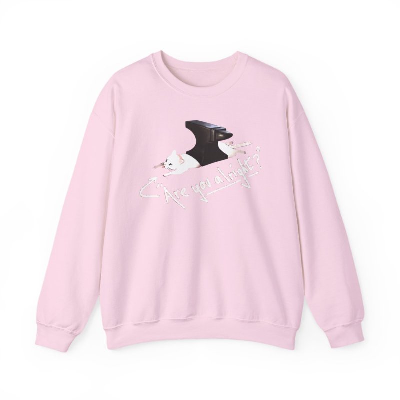 Are You Alright Lovejoy Cat Pullover Sweatshirt | Retro Indie Rock Band Crewneck