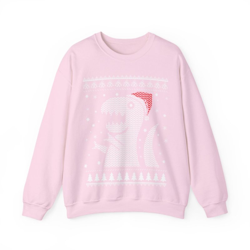 Dino Ugly Christmas Sweatshirt | Funny T-Rex Holiday Crewneck