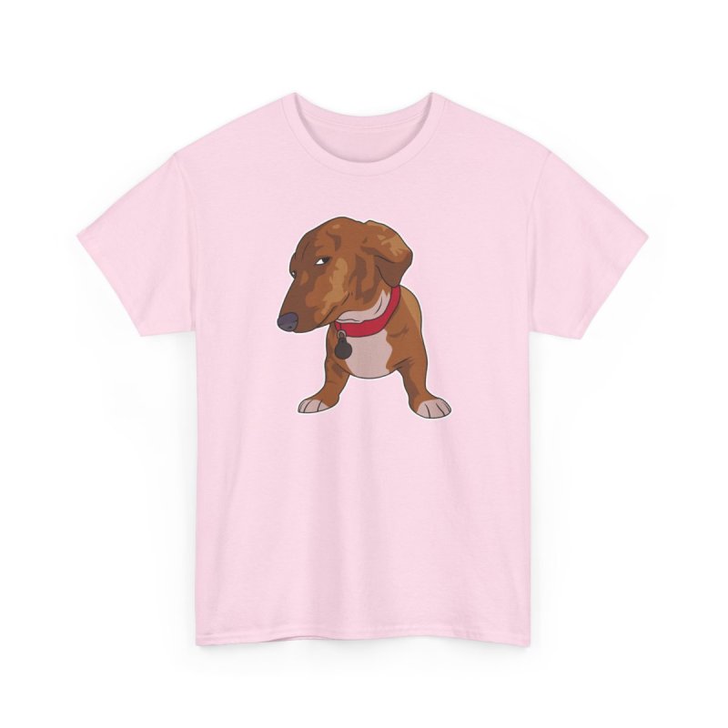 Cute Side Eye Meme Dachshund Graphic T-Shirt – Funny Wiener Dog Unisex Tee