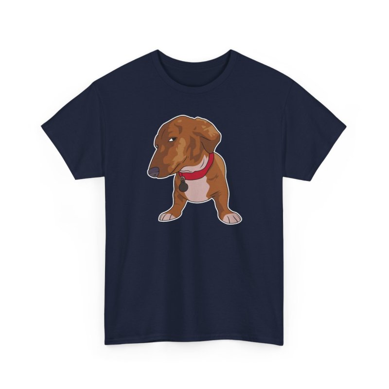Cute Side Eye Meme Dachshund Graphic T-Shirt – Funny Wiener Dog Unisex Tee
