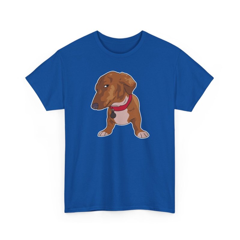 Cute Side Eye Meme Dachshund Graphic T-Shirt – Funny Wiener Dog Unisex Tee