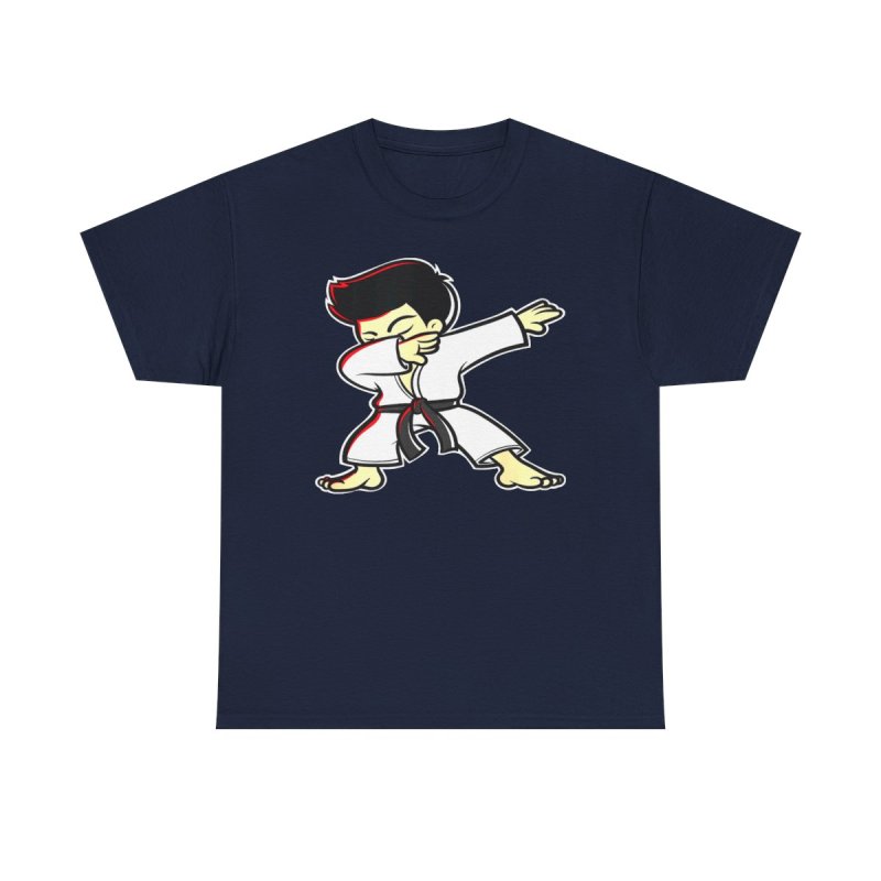 Martial Arts Dab T-Shirt | Funny Karate Taekwondo Dabbing Unisex Heavy Cotton Tee