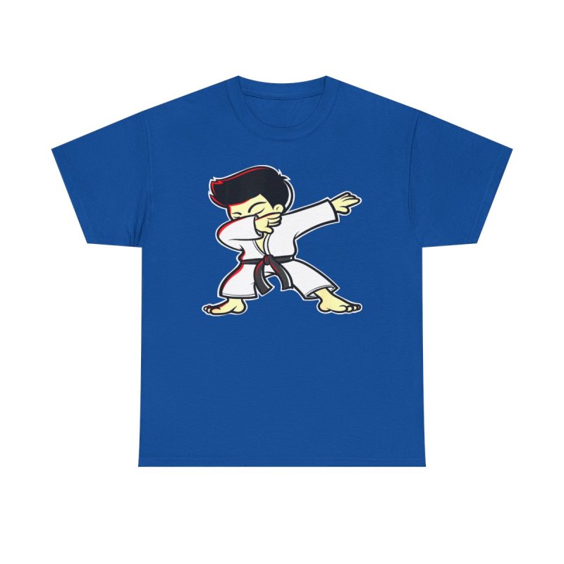 Martial Arts Dab T-Shirt | Funny Karate Taekwondo Dabbing Unisex Heavy Cotton Tee