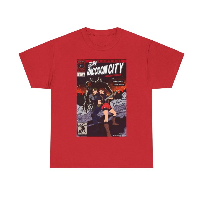 Resident Evil 2 T-Shirt | Leon Kennedy & Claire Redfield Graphic Tee