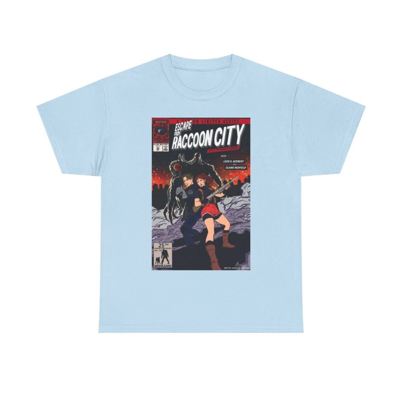Resident Evil 2 T-Shirt | Leon Kennedy & Claire Redfield Graphic Tee
