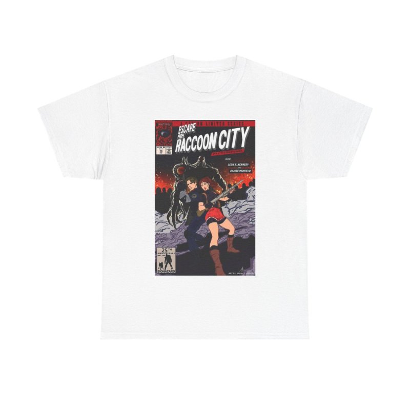 Resident Evil 2 T-Shirt | Leon Kennedy & Claire Redfield Graphic Tee