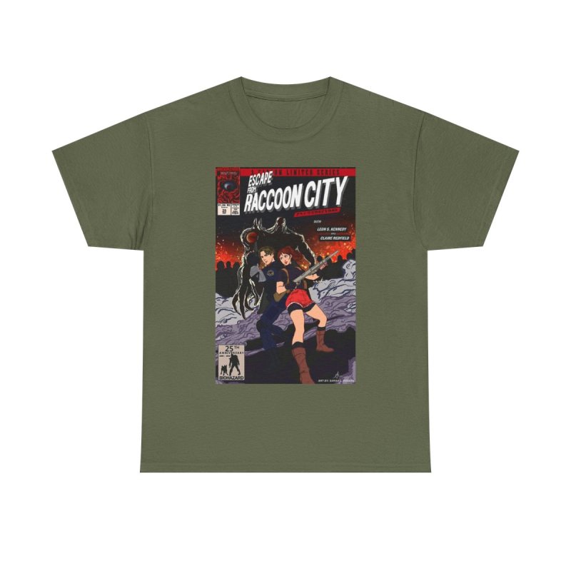 Resident Evil 2 T-Shirt | Leon Kennedy & Claire Redfield Graphic Tee
