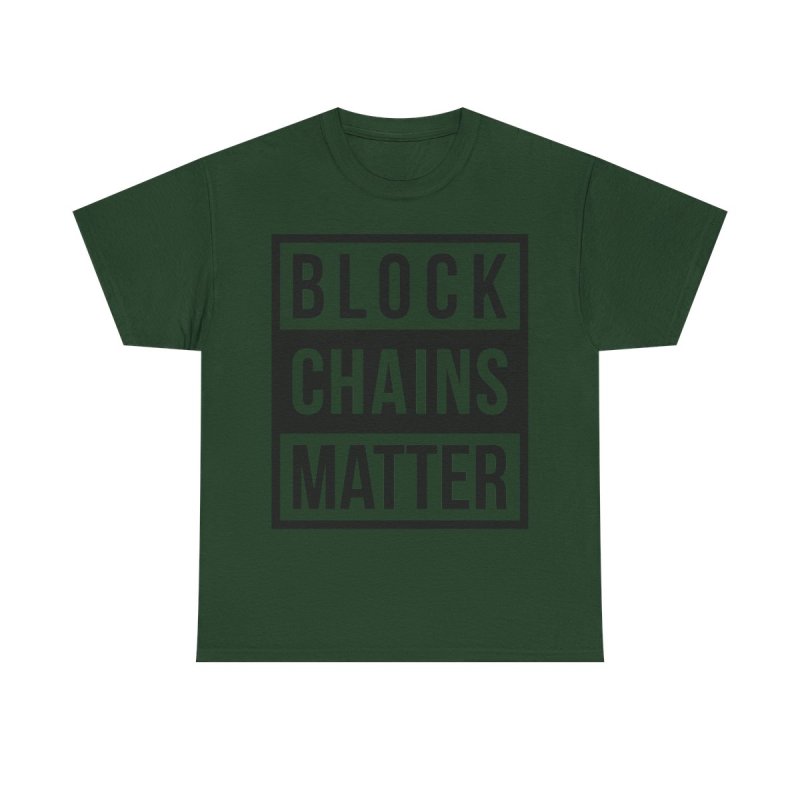 Block Chains Matter T-Shirt | Funny Crypto Blockchain Technology Humour Tee
