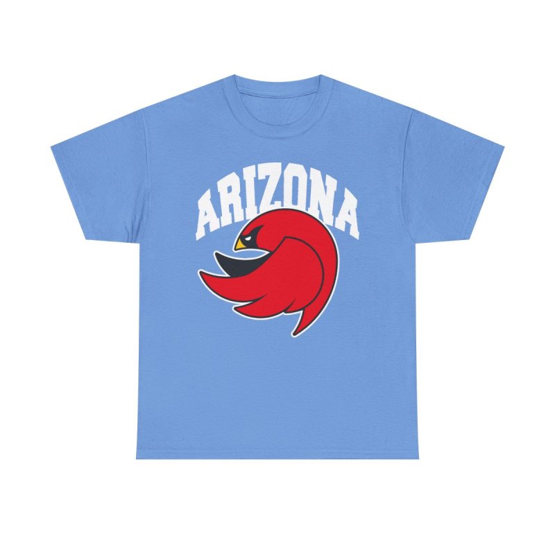 Arizona Cardinals Heavy Cotton Tee | Vintage Retro Bird Mascot Graphic T-Shirt | Football Fan Game Day Apparel