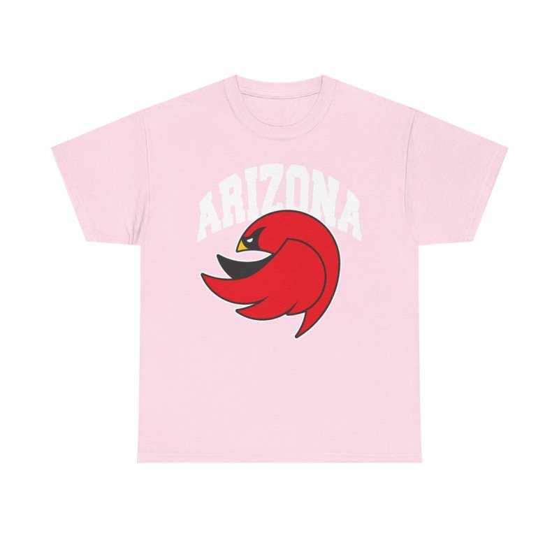 Arizona Cardinals Heavy Cotton Tee | Vintage Retro Bird Mascot Graphic T-Shirt | Football Fan Game Day Apparel