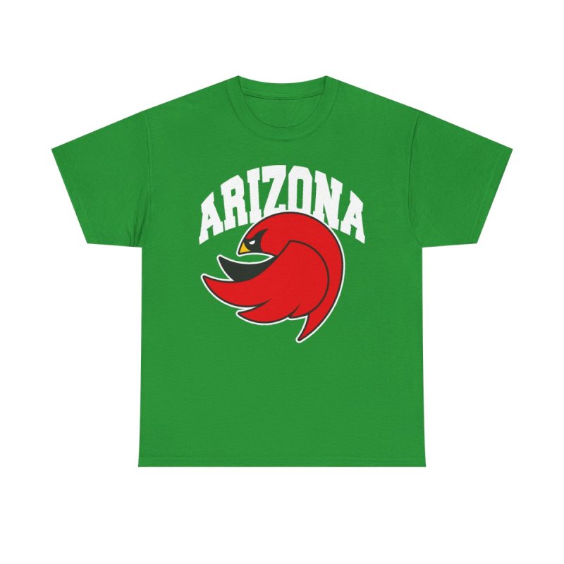 Arizona Cardinals Heavy Cotton Tee | Vintage Retro Bird Mascot Graphic T-Shirt | Football Fan Game Day Apparel
