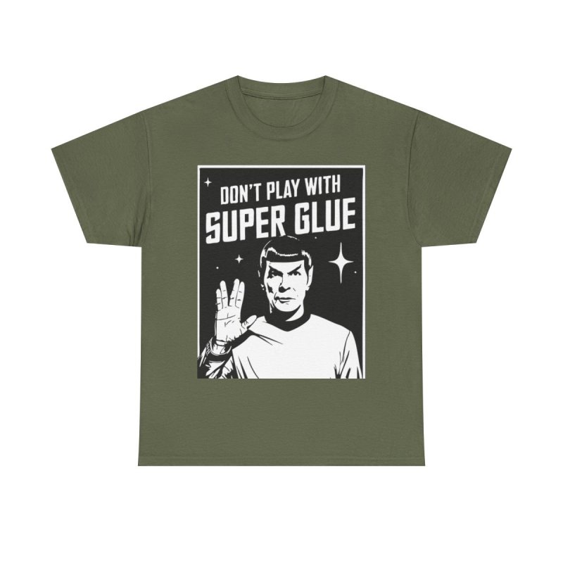 Don’t Play With Super Glue T-Shirt | Funny DIY Crafter Humor Tee | Sarcastic Life Lesson Hobbyist Unisex Shirt