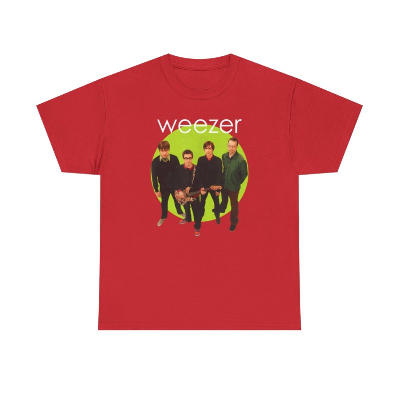Weezer Green Album T-Shirt | Weezer Band Lineup Graphic Tee | 2000s Power Pop Merch