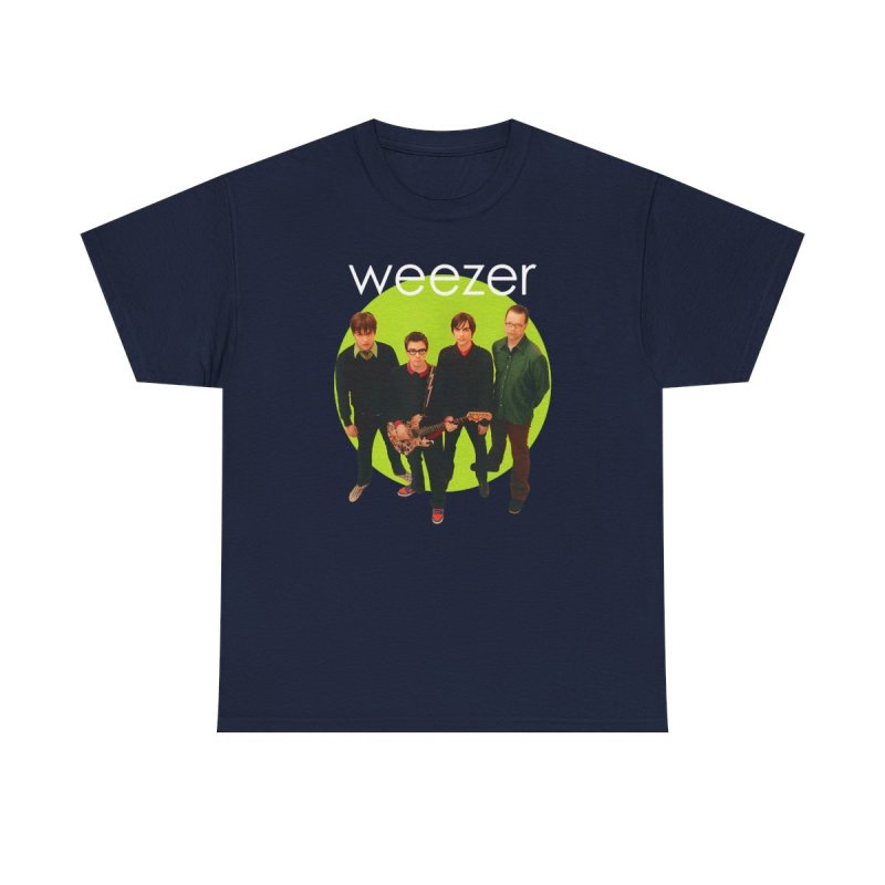 Weezer Green Album T-Shirt | Weezer Band Lineup Graphic Tee | 2000s Power Pop Merch