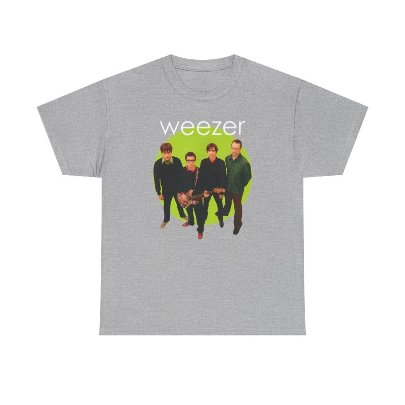 Weezer Green Album T-Shirt | Weezer Band Lineup Graphic Tee | 2000s Power Pop Merch
