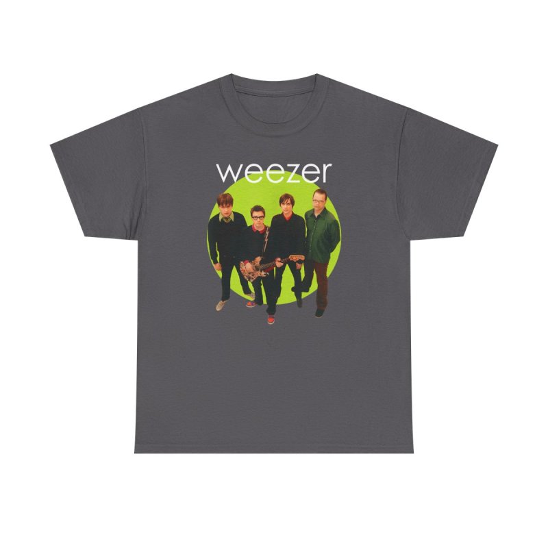 Weezer Green Album T-Shirt | Weezer Band Lineup Graphic Tee | 2000s Power Pop Merch
