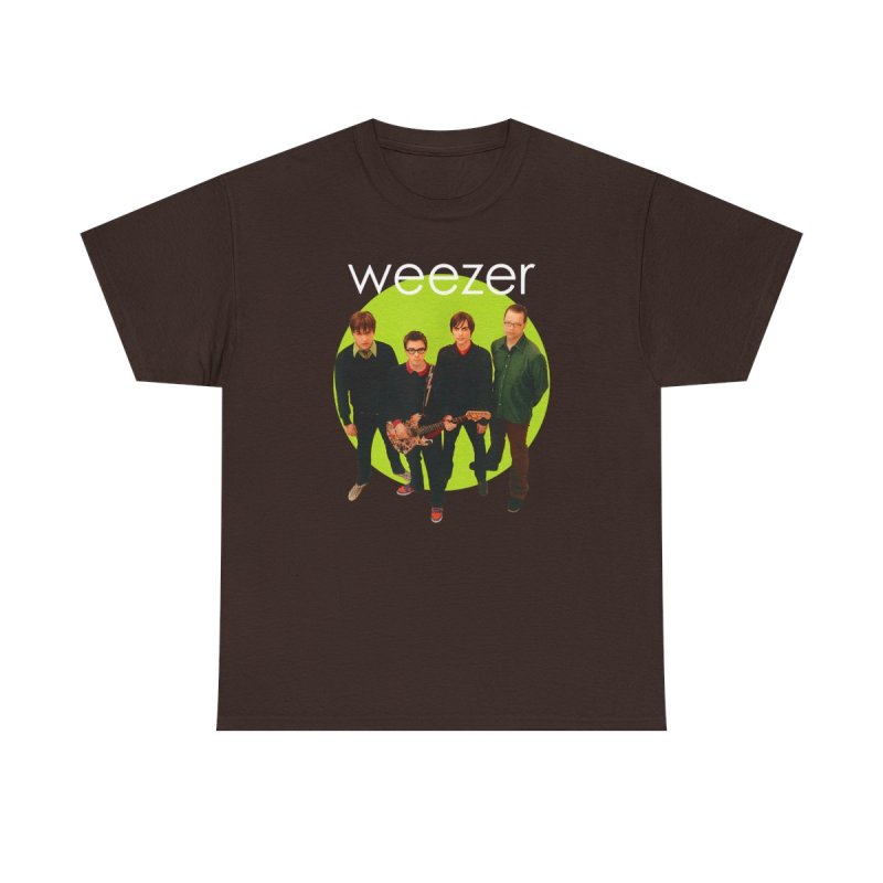 Weezer Green Album T-Shirt | Weezer Band Lineup Graphic Tee | 2000s Power Pop Merch