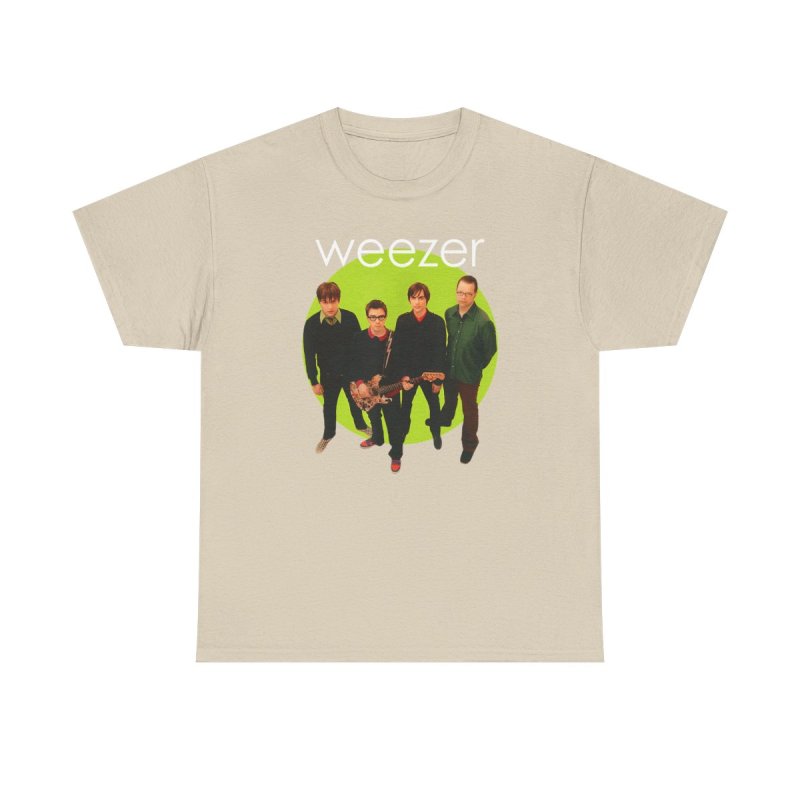 Weezer Green Album T-Shirt | Weezer Band Lineup Graphic Tee | 2000s Power Pop Merch