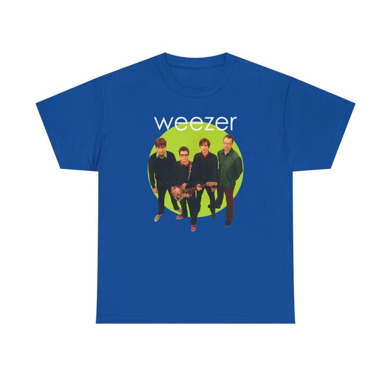Weezer Green Album T-Shirt | Weezer Band Lineup Graphic Tee | 2000s Power Pop Merch