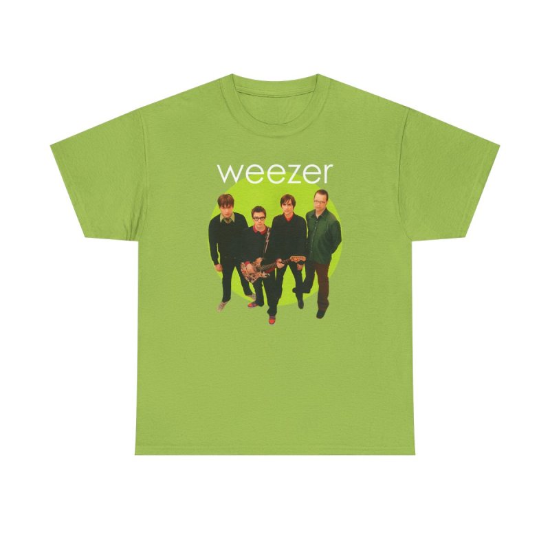 Weezer Green Album T-Shirt | Weezer Band Lineup Graphic Tee | 2000s Power Pop Merch