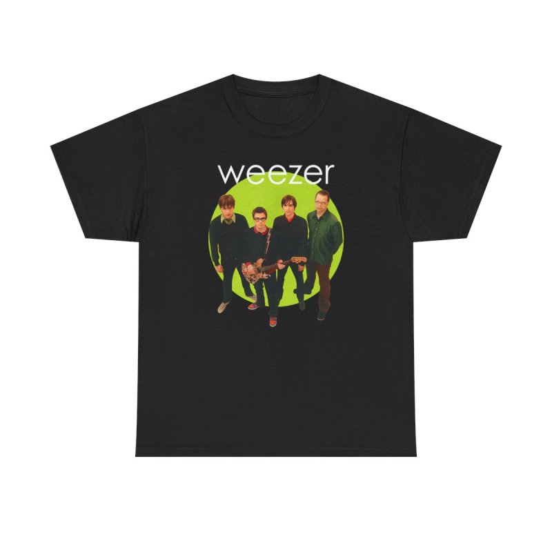 Weezer Green Album T-Shirt | Weezer Band Lineup Graphic Tee | 2000s Power Pop Merch