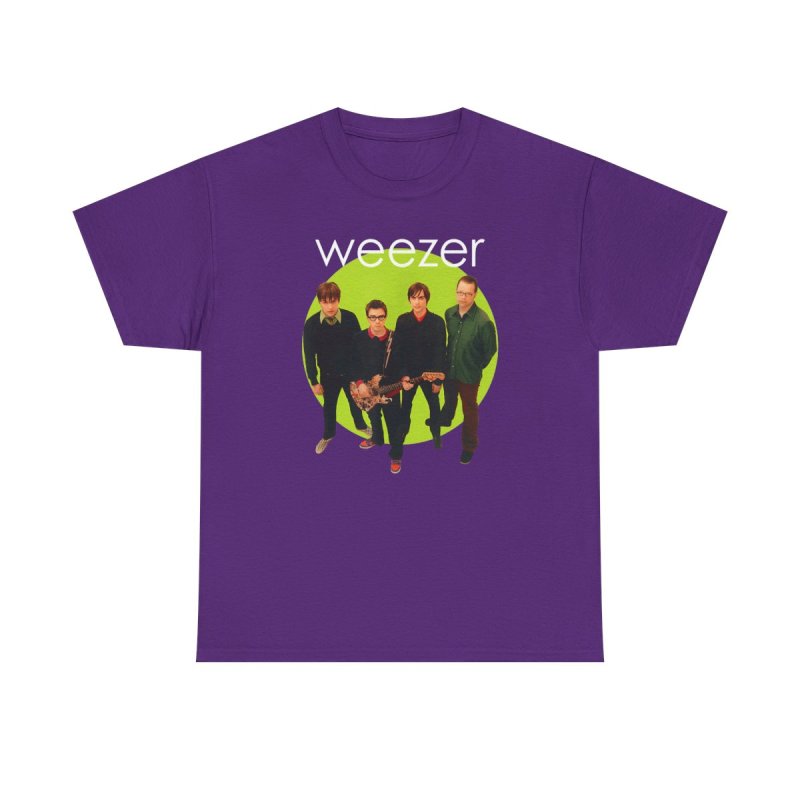 Weezer Green Album T-Shirt | Weezer Band Lineup Graphic Tee | 2000s Power Pop Merch