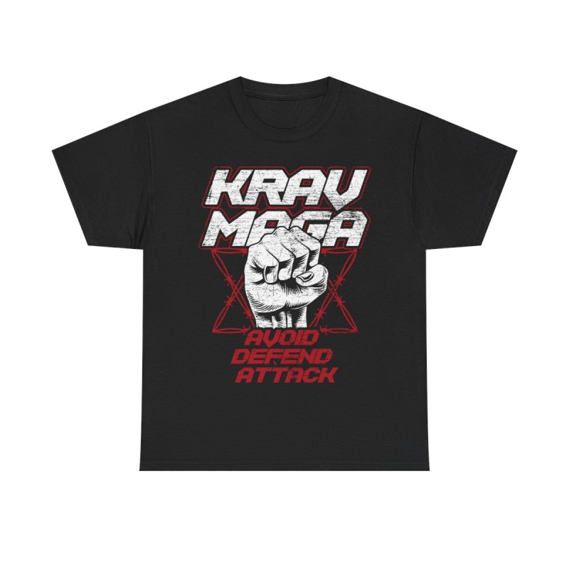 Krav Maga Attack T-Shirt | Self-Defense Martial Arts Training Tee