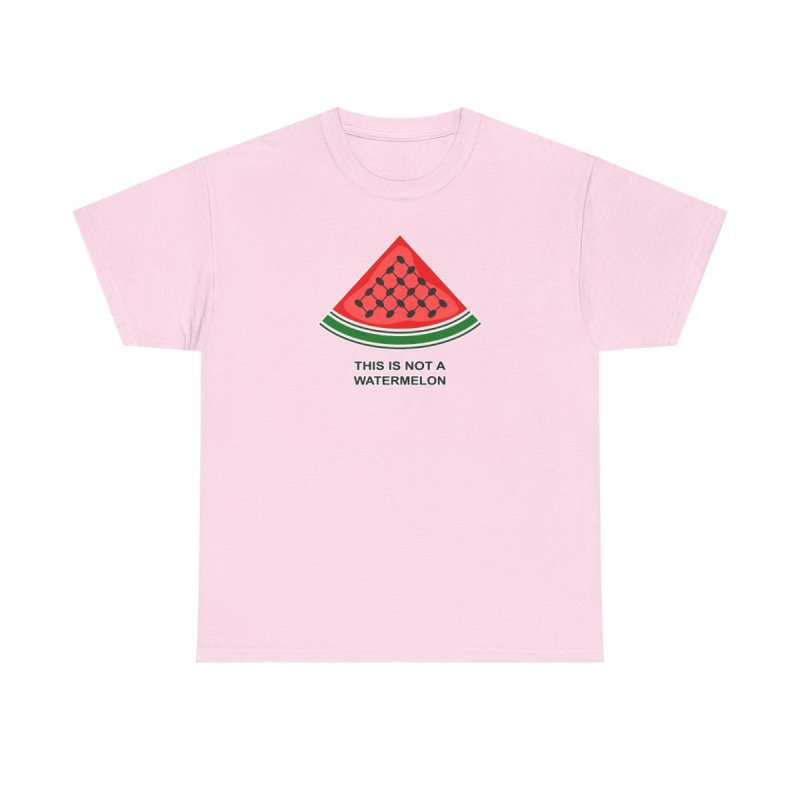 Palestine Watermelon T-Shirt | "This is Not a Watermelon" Keffiyeh Pattern Shirt