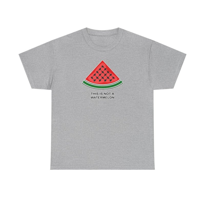 Palestine Watermelon T-Shirt | "This is Not a Watermelon" Keffiyeh Pattern Shirt