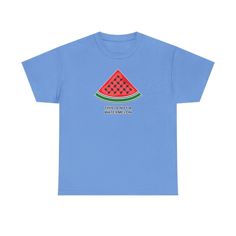 Palestine Watermelon T-Shirt | "This is Not a Watermelon" Keffiyeh Pattern Shirt