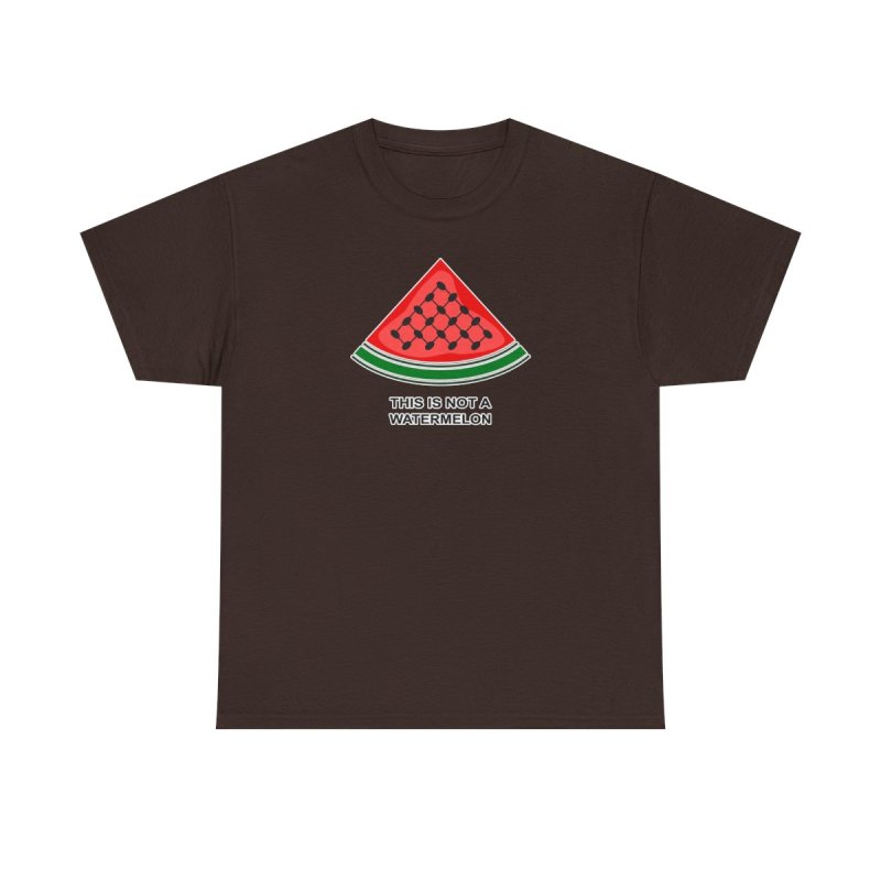 Palestine Watermelon T-Shirt | "This is Not a Watermelon" Keffiyeh Pattern Shirt