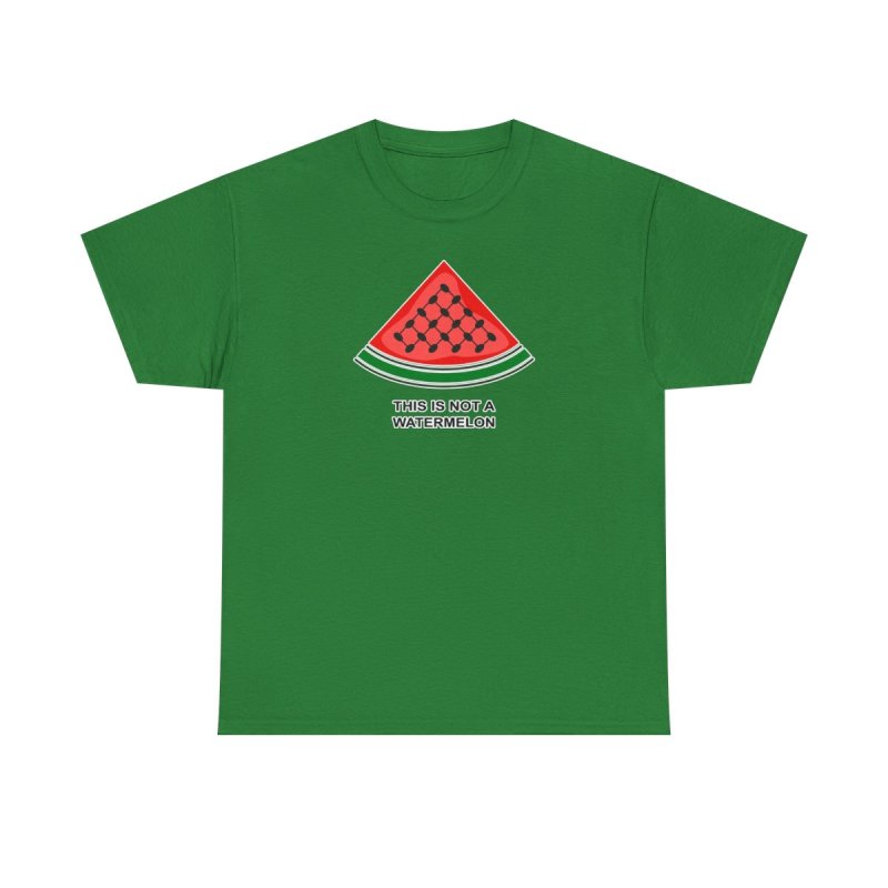 Palestine Watermelon T-Shirt | "This is Not a Watermelon" Keffiyeh Pattern Shirt