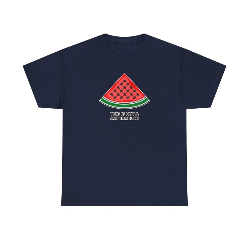 Palestine Watermelon T-Shirt | "This is Not a Watermelon" Keffiyeh Pattern Shirt