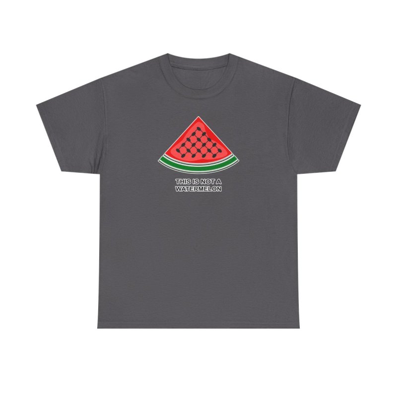 Palestine Watermelon T-Shirt | "This is Not a Watermelon" Keffiyeh Pattern Shirt