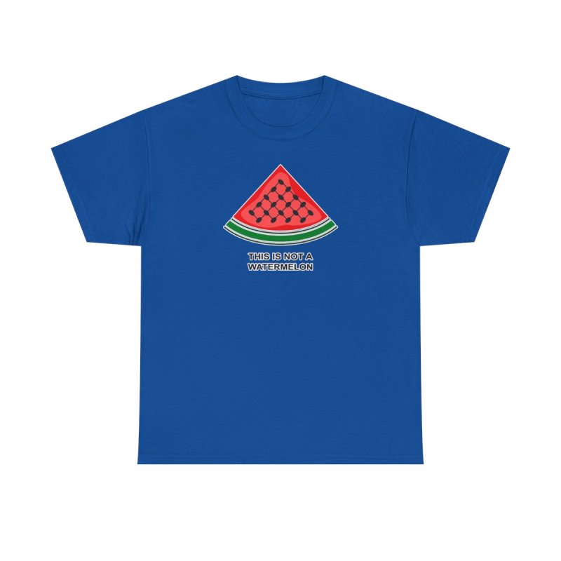 Palestine Watermelon T-Shirt | "This is Not a Watermelon" Keffiyeh Pattern Shirt