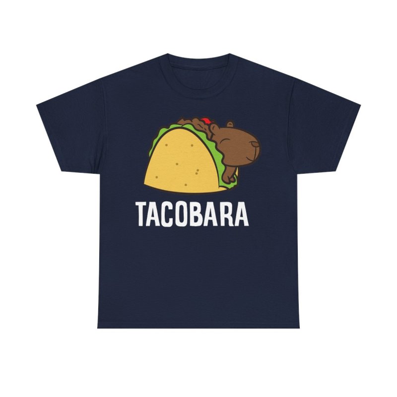 Tacobara T-Shirt | Funny Capybara Taco Pun Tee | Cute Animal Foodie Gift | Kids & Adults Heavy Cotton Shirt