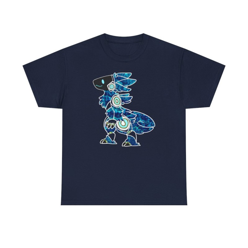 Protogen Blue Pattern | Cybernetic Furry | Futuristic Fursona Character T-Shirt