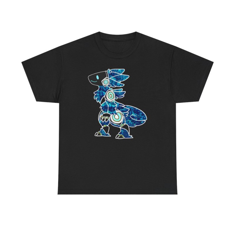Protogen Blue Pattern | Cybernetic Furry | Futuristic Fursona Character T-Shirt
