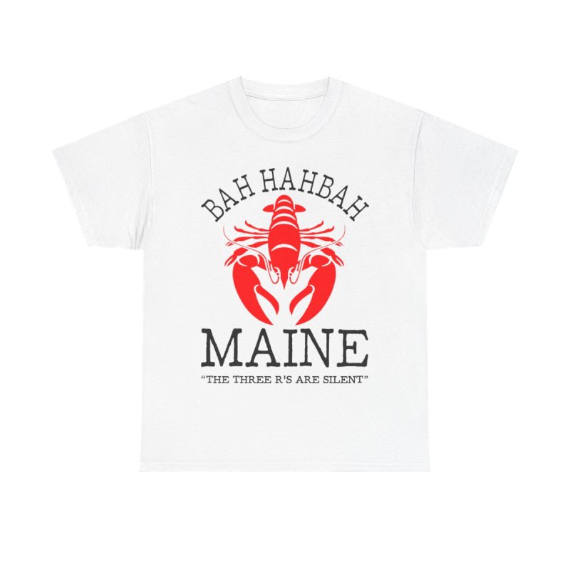 Bar Harbor Maine T-Shirt | Funny "Bah Hahbah" Lobster New England Souvenir Shirt