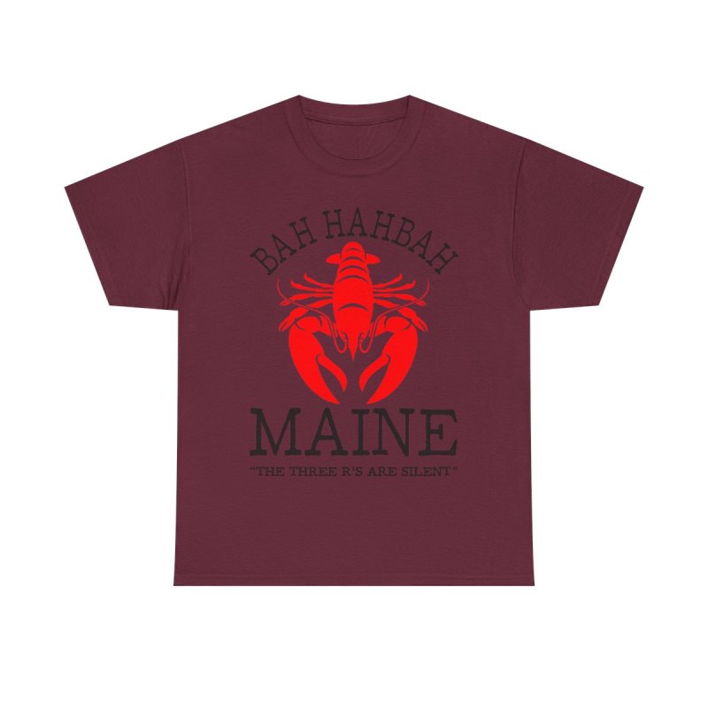 Bar Harbor Maine T-Shirt | Funny "Bah Hahbah" Lobster New England Souvenir Shirt