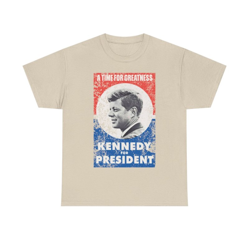 JFK for President Retro Campaign T-Shirt | John F. Kennedy Vintage Poster Tee